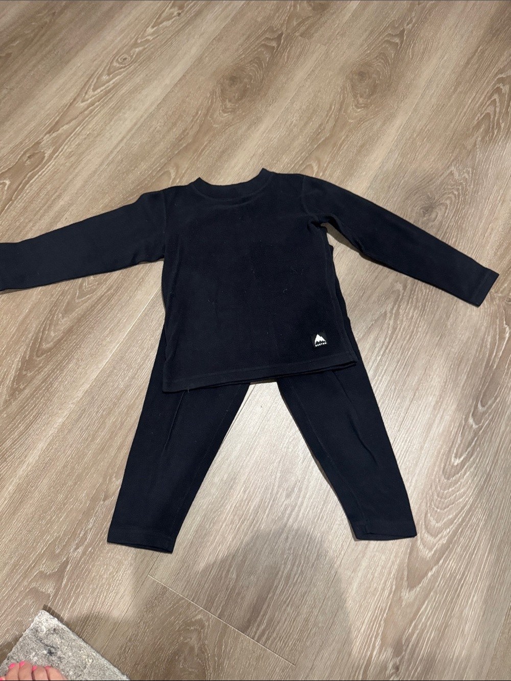 Burton Toddler 4T Thermal Fleece Base Layer Set - Black (Top & Bottoms) soft